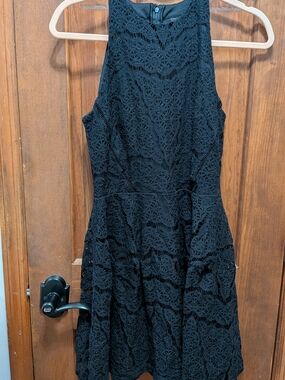 Windsor Black Lace Midi Dress